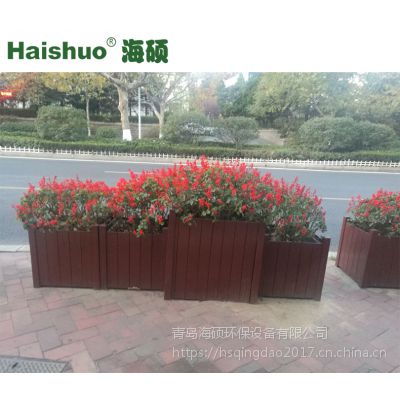 山東青島戶外防腐木花箱 廠家批發(fā)城市花箱 植物花卉種植可移動室外花槽價格 中國供應商